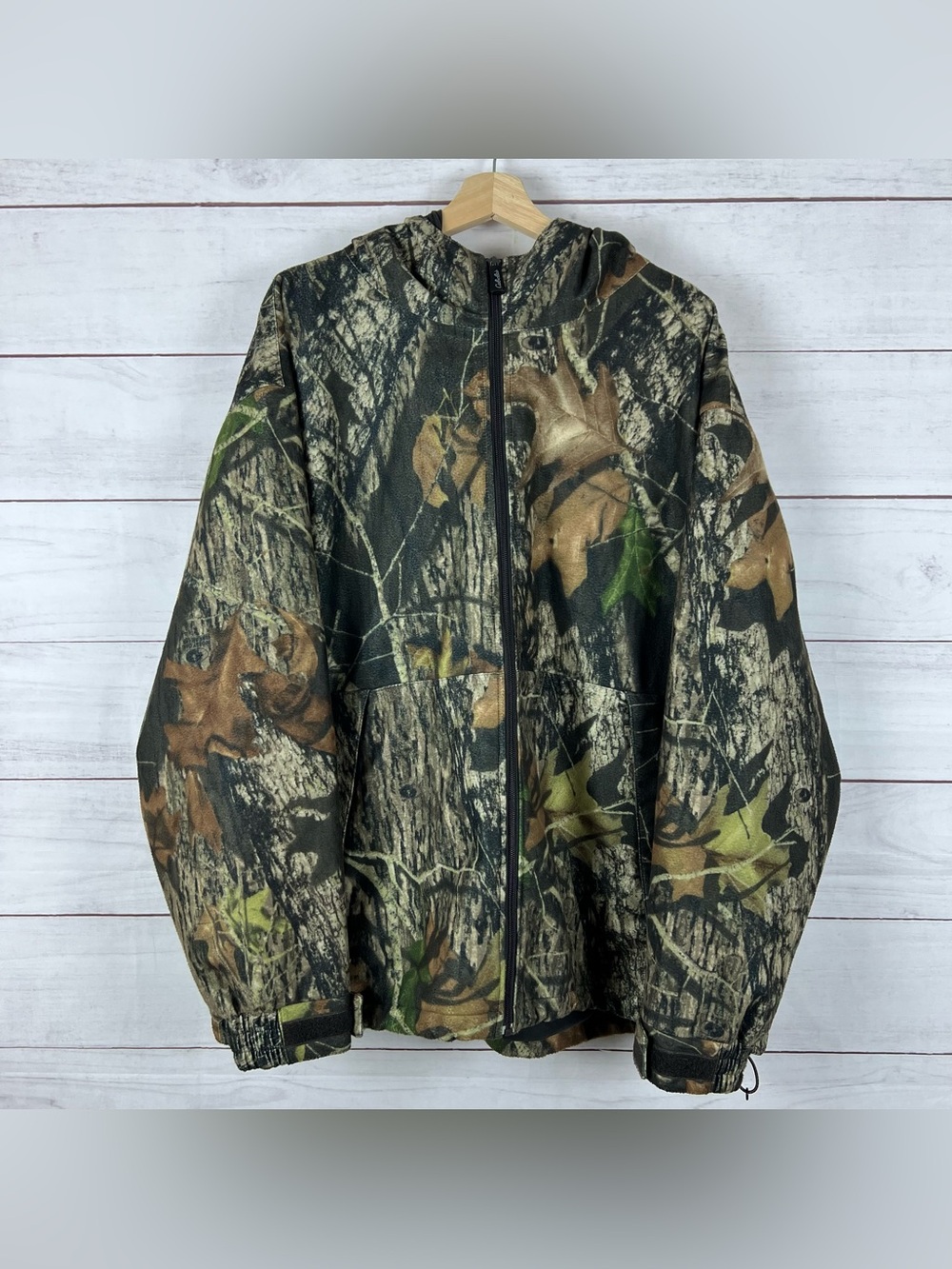 Cabelas Dry-Plus Mossy Oak Break-Up Camo Hunting Jacket Coat Size XXL
